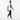 Distressed denim white background