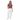 East Asian model with white cargo pants