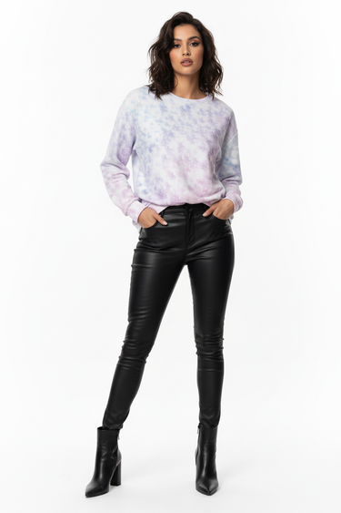 Edgy chic leather pants