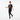 Female - black tee leggings