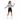 Female model in bike shorts