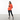 Female model in burnt orange Slalom hoodie with leggings