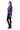 Female model side view with black jeans