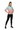 Female model - zipped bomber with leggings and sneakers