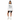 Female White Bike Shorts Look
