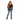 Female with distressed jeans