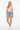 Front - White model, jean summer shorts