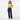 Full Body 8 - Navy Pants & Yellow Crop Top