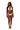 Full-body Black model with braids in pink bikini