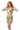 Full-body redhead female model casual