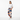 Geometric Mosaic Wide-Leg Joggers - Female with oversized tee