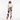 Geometric Mosaic Wide-Leg Joggers - Female with turtleneck
