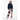 Geometric Mosaic Wide-Leg Joggers - Latina female model with sweatshirt
