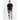 Geometric Mosaic Wide-Leg Joggers - Middle Eastern male model with black tee