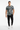 Geometric pattern tee with black joggers