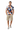 Geometric polo with cargo shorts