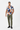 Geometric polo with olive joggers