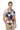 Geometric triangle polo looking at camera