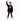Girl black hoodie fist raised