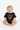 Girl Black Tee Sitting