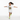 Girl flying pose white tee