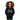 Girl in black space hoodie