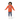 Girl in orange space hoodie jumping