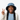 Girl light denim bucket hat peace sign