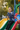 Girl on playground slide