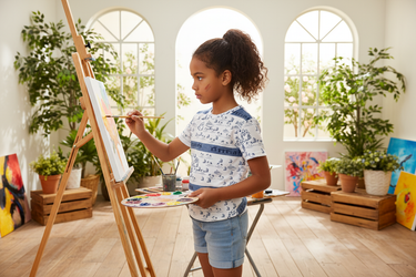 Girl painting