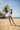 Girl Playing Beach Volleyball