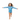 Girl running laughing