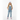 Girl white hat hands in pockets