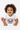 Girl White Tee Tummy Time
