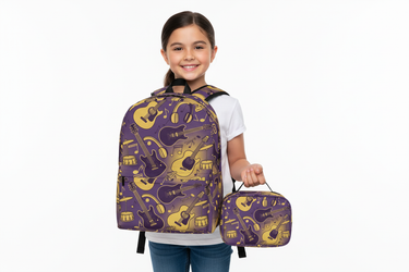 Girl with lunch box