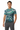 Great Wave Rash Guard with charcoal joggers confident pose