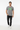 Grey tee standing relaxed