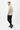 Grid Pulse Tee with black joggers back angle