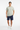 Grid Pulse Tee with navy board shorts