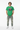 Heather irish green tee front with hands in pockets