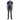 Heather midnight navy with dark denim