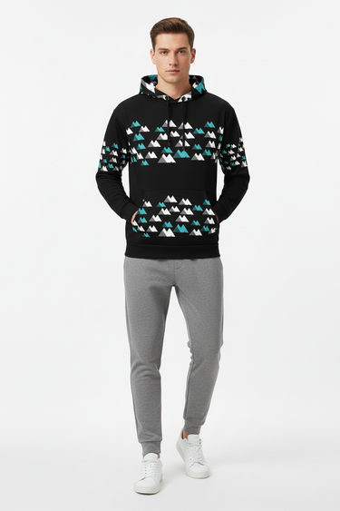 Hoodie with Grey Joggers - Front