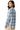 Plaid pajama top - back view