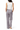 Silver satin pajama pants - back detail