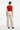 Back view of vest styled with wide-leg trousers