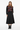 Geometric hearts sweater with midi skirt for feminine chic style