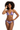 Black female model wearing Purple Majesty bikini - radiant smile