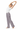 Silver satin pajama pants - side stretch