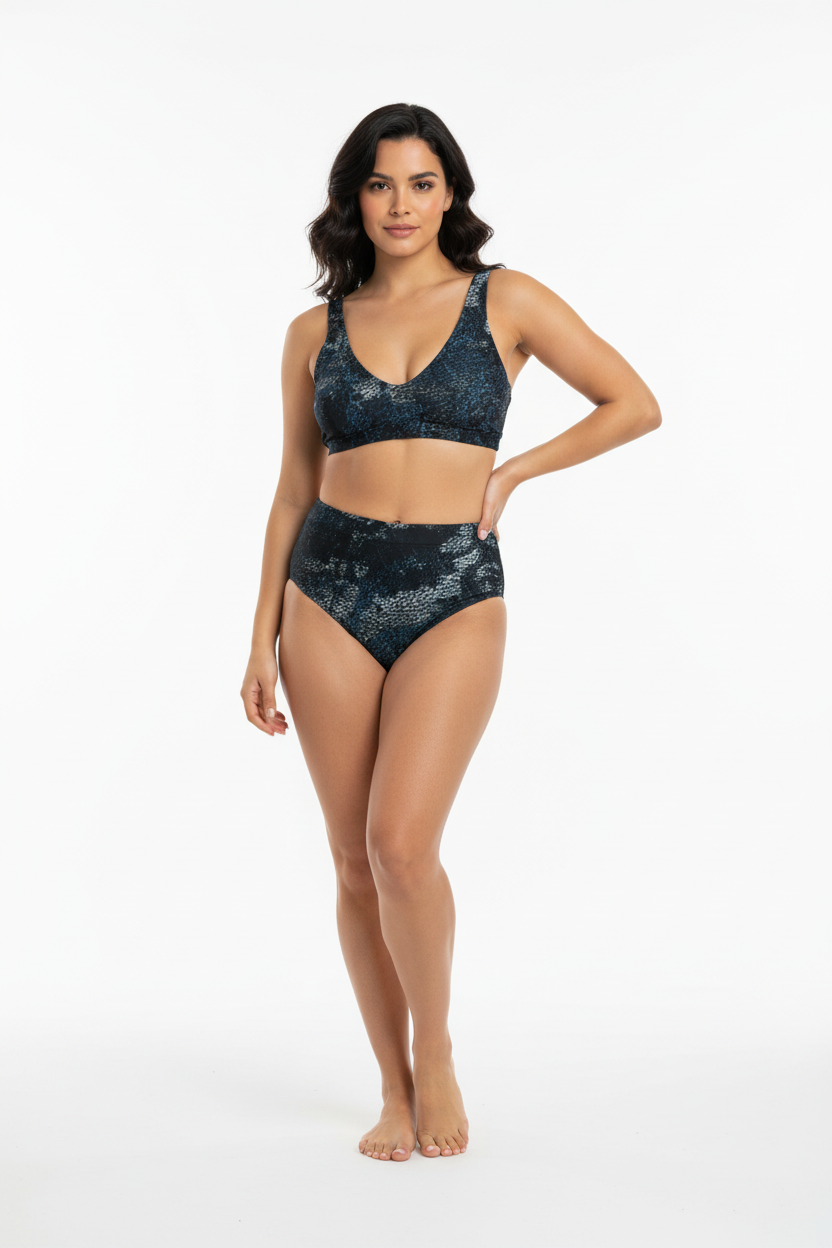 Kaleidoscope Dreams Bikini editorial - white background