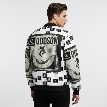 Oddson Monochrome Skate Bomber Jacket